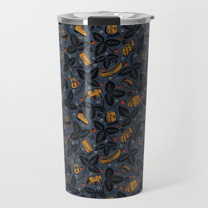 Summer Camping - Midnight Blue Travel Mug Gallery Image 1