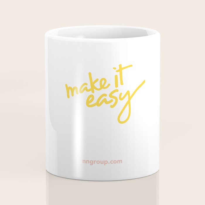 Make It Easy Coffee Mug Gallery Image 4