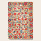 Kermina Suzani Bokhara Uzbekistan Embroidery Print Cutting Board Gallery Image 1