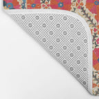 Kermina Suzani Bokhara Uzbekistan Embroidery Print Bath Mat Gallery Image 2