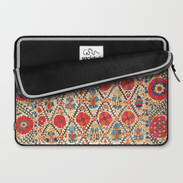Kermina Suzani Bokhara Uzbekistan Embroidery Print Laptop Sleeve Gallery Image 2