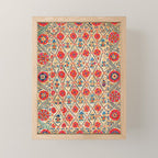 Kermina Suzani Bokhara Uzbekistan Embroidery Print Mini Art Print Gallery Image 1