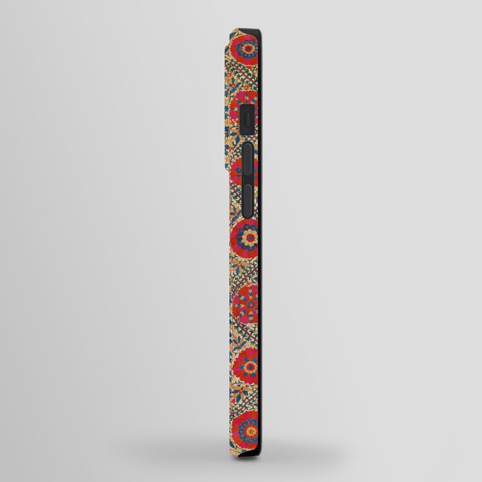 Kermina Suzani Bokhara Uzbekistan Embroidery Print iPhone Case Gallery Image 2
