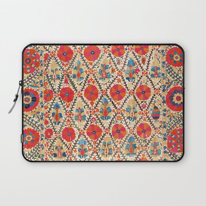 Kermina Suzani Bokhara Uzbekistan Embroidery Print Laptop Sleeve Gallery Image 1