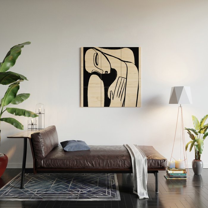 Abstract Female Figure 24 Wood Wall Art Gallery Image 2