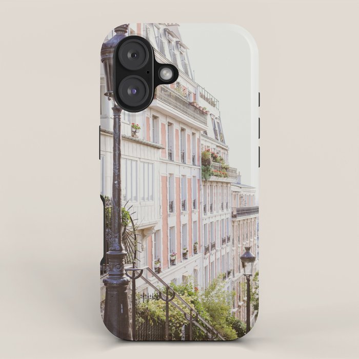 Montmartre Stairs - Paris Travel Photography iPhone Case Gallery Image 1