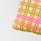 Eclectic Woven Stripes Colorful Retro Contemporary Pattern Pillow Sham Gallery Image 4