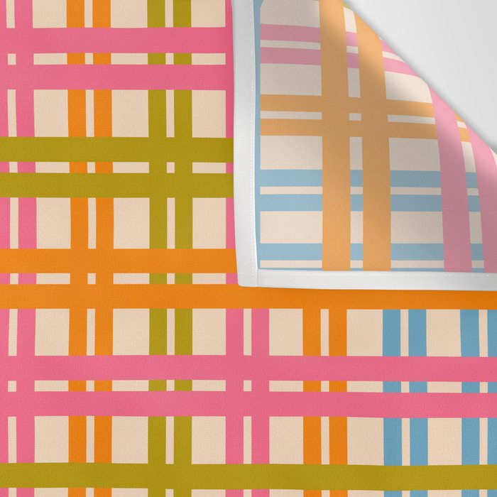 Eclectic Woven Stripes Colorful Retro Contemporary Pattern Wall Tapestry Gallery Image 3