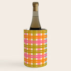 Eclectic Woven Stripes Colorful Retro Contemporary Pattern Wine Chiller Gallery Image 3