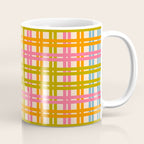 Eclectic Woven Stripes Colorful Retro Contemporary Pattern Coffee Mug Gallery Image 1