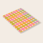 Eclectic Woven Stripes Colorful Retro Contemporary Pattern Notebook Gallery Image 2