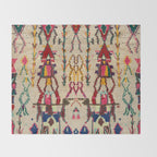 Moroccan Carpet Artwork Throw Blanket Gallery Image 2