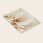 Innocence  Modern Blush White Botanical Dahlia flower photograph Notebook Gallery Image 2