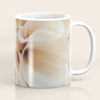 Innocence  Modern Blush White Botanical Dahlia flower photograph Coffee Mug Gallery Image 1