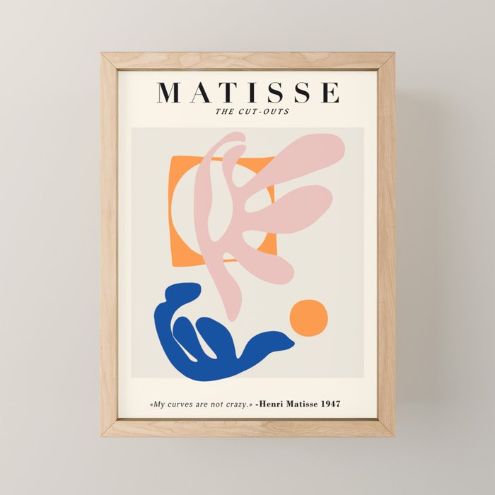 Exhibition poster Henri Matisse. Mini Art Print Gallery Image 1