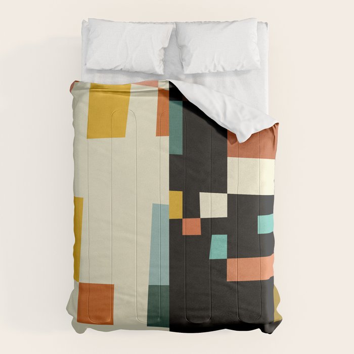 two in one, checker abstract Comforter Gallery Image 1