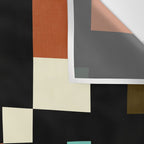 two in one, checker abstract Wall Tapestry Gallery Image 3