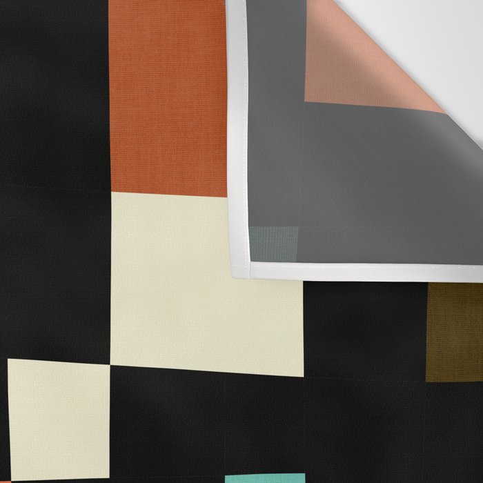 two in one, checker abstract Wall Tapestry Gallery Image 3
