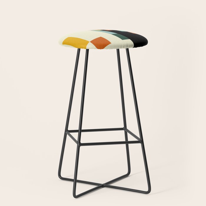 two in one, checker abstract Stool Gallery Image 1