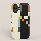 two in one, checker abstract iPhone Case Gallery Image 1
