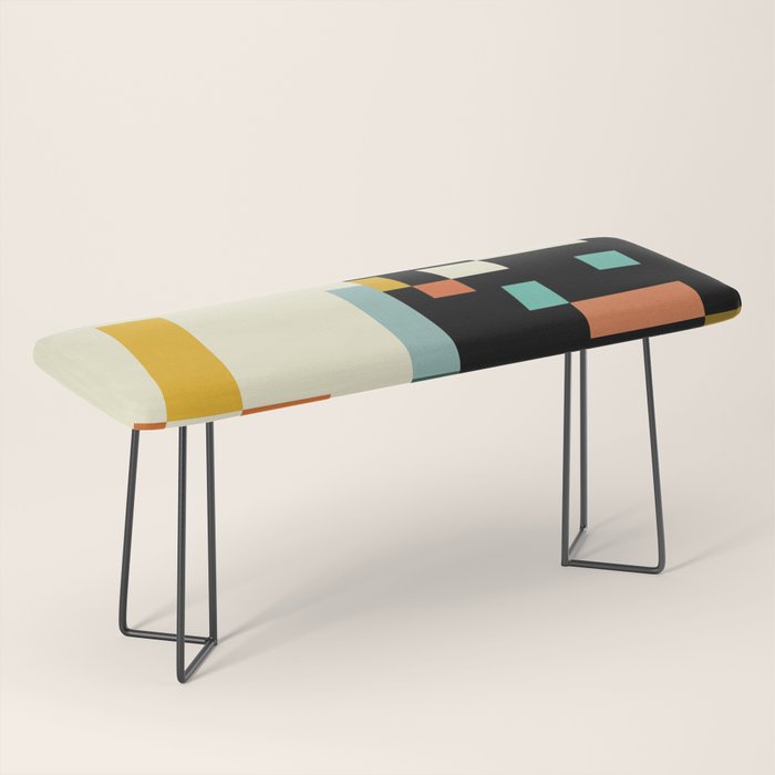 two in one, checker abstract Bench Gallery Image 1
