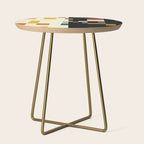 two in one, checker abstract Side Table Gallery Image 1
