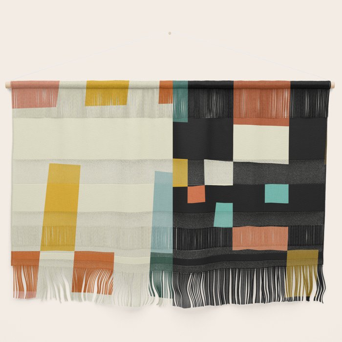 two in one, checker abstract Wall Hanging Gallery Image 1