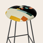 two in one, checker abstract Stool Gallery Image 2