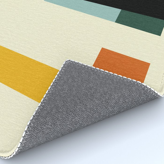 two in one, checker abstract Rug Gallery Image 4
