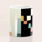 two in one, checker abstract Coffee Mug Gallery Image 4