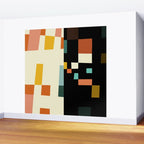 two in one, checker abstract Wall Mural Gallery Image 2