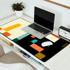 two in one, checker abstract Desk Mat Gallery Image 2