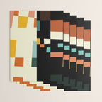 two in one, checker abstract Wrapping Paper Gallery Image 3