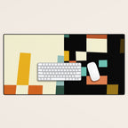 two in one, checker abstract Desk Mat Gallery Image 1