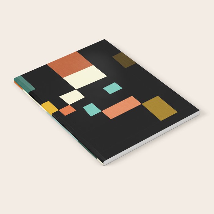 two in one, checker abstract Notebook Gallery Image 1