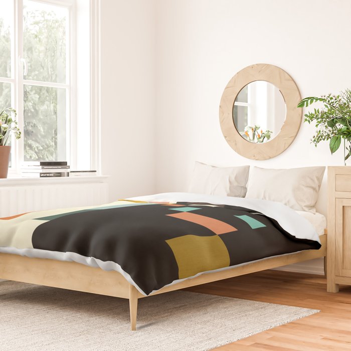 two in one, checker abstract Duvet Cover Gallery Image 2