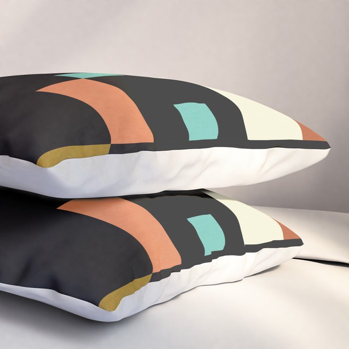 two in one, checker abstract Pillow Sham Gallery Image 3