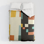 two in one, checker abstract Duvet Cover Gallery Image 6