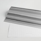 Gray Monochrome Serrate Minimal Stripes Pattern Wrapping Paper Gallery Image 2