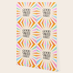 Good Vibes Only - Retro colourful Sunburst  Wallpaper Gallery Image 2