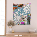 Girls Just Want to go to a Museum and Get a Pastry Wall Tapestry Gallery Image 2