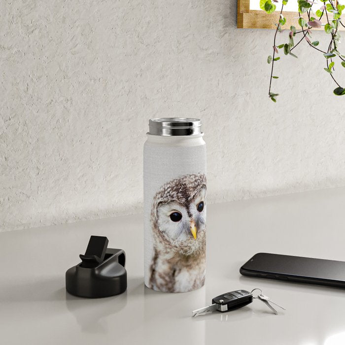 Baby Owl - Colorful Water Bottle Gallery Image 5