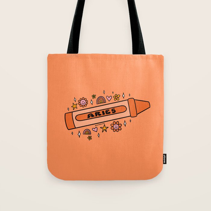 Aries Crayon Tote Bag Gallery Image 1