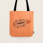 Aries Crayon Tote Bag Gallery Image 1
