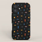 Colorful abstract geometric shape art pattern iPhone Case Gallery Image 1