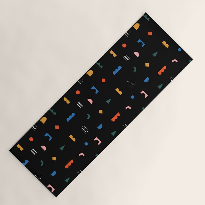 Colorful abstract geometric shape art pattern Yoga Mat Gallery Image 1
