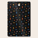 Colorful abstract geometric shape art pattern Cutting Board Gallery Image 1