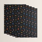 Colorful abstract geometric shape art pattern Wrapping Paper Gallery Image 3