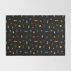 Colorful abstract geometric shape art pattern Rug Gallery Image 2