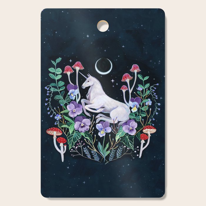 Unicorn Garden Cutting Board Gallery Image 1